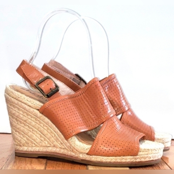 Biala Leather Espadrille Slingbacks Sandals - Picture 1 of 10